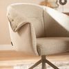 Bronx71 Esszimmerstuhl Riley drehbar Bouclé taupe Bild 5