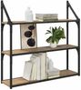 vidaXL Wandregal Artisan-Eiche 80 x 21 x 78,5 cm Holzwerkstoff 882794 Bild 3