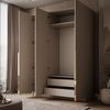 Lookway Kleiderschrank AUREL 3D KASCHMIR Drehtürenschrank mit 3 Türen 150 x 210 x 57 cm Bild 3