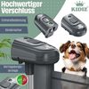 KIDIZ® Treppenschutzgitter Türschutzgitter ausziehbar bis 140/180cm | kindersicheres Treppengitter für Babys & Haustiere | Schutzgitter Treppen & Türen Absperrgitter inkl. Bodenanker & Montagezubehör Anthrazit, 0-140cm Bild 3
