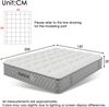 Merax Orthopädische Kaltschaummatratze 160x200 cm, Mattress mit 7-Zonen-Taschenfederkern, Härtegrad H3 (mittelfest) – OEKO-TEX® zertifiziert, 20 cm Höhe, 4 Griffe + Vakuumverpackt Bild 4