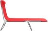 vidaXL Sonnenliegen Klappbar 2 Stk. Rot Textilene und Stahl 360182 Bild 5