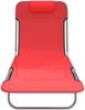 vidaXL Sonnenliegen Klappbar 2 Stk. Rot Textilene und Stahl 360182 Bild 4