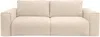 Vente-unique - POGLO Sofa Stoff Beige - B 100 cm x H 80 cm x L 236 cm Bild 2