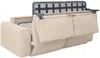 Vente-unique - POGLO Sofa Stoff Beige - B 100 cm x H 80 cm x L 236 cm Bild 5