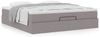 vidaXL Ottoman-Bett mit Matratze Taupe 180x200 cm Stoff 3311131 Bild 4