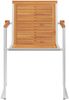 vidaXL Gartenstühle mit Kissen 2 Stk. Massivholz Akazie und Stahl 3061494 Bild 5
