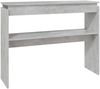 vidaXL Konsolentisch Betongrau 102x30x80 cm Holzwerkstoff 808327 Bild 2