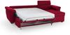 Dmora Schlafsofa mit Halbinsel Priverno, Wandelbares Ecksofa für das Wohnzimmer, gepolstert, abnehmbar, 100 % Made in Italy-Qualität, 285x160 h100 cm, Rot Bild 4