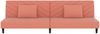 vidaXL Schlafsofa 2-Sitzer mit 2 Kissen Rosa Samt 375913 Bild 5