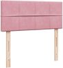 vidaXL Boxspringbett mit Matratze Rosa 120x190 cm Samt 3287691 Bild 5