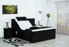 Meisterbetten Boxspringbett Lapi 160x200 in VS-Schwarz, Matratzenbezug Nano, Ergoflex-Topper Bild 3