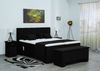 Meisterbetten Boxspringbett Lapi 160x200 in VS-Schwarz, Matratzenbezug Nano, Ergoflex-Topper Bild 4