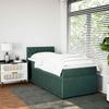 vidaXL Boxspringbett mit Matratze Dunkelgrün 90x200 cm Samt 3289947 Bild 4