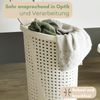 GarPet Wäschebox Wäschekorb mit Deckel Wäschesammler Rattan Wäschekorb Plastik 43 L Bild 4