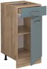 Küchenunterschrank R-Line Blau-Grau 40 cm , AP Anthrazit Vicco Bild 4