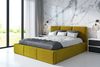 Polsterbett VEROM 180x200 mit Matratze, Bettkasten und Lattenrost. Farbe: Bernesteigraun 34 Bild 2