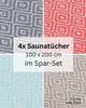 furora HOLIDAY Saunatuch Saunahandtuch Saunatuch Damen + Herren, Hamamtuch groß 100x200 XXL Bild 2