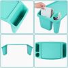 Belle Vous Dekoobjekt Belle Vous Blauer Mehrzweck-Bett Tabletttisch mit 3 Fächern - Tisch (1 St) Bild 2