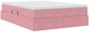 vidaXL Aufbewahrungsbett mit Matratze Rosa 140 x 190 cm Samt 3370304 Bild 5