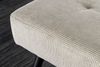 riess-ambiente Sitzbank BOUTIQUE 100cm hellgrau/schwarz - Cord-Bezug, Metallbeine (Einzelartikel, 1-St), bequeme Polsterung mit Ziernähten – ideal für Flur oder Wohnbereich Bild 2