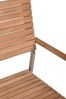 Gartenstuhl 4er Set OTTO Teak Natur Edelstahl | Stapelstuhl Wetterfest Gartenstühle Outdoor Essstühle Bild 5