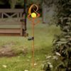LED Solarleuchte, IP44, Erdspitz, Akku, rostfarben, H 90cm Bild 4
