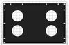 vidaXL Fußballtor mit Torwand, Stahl weiß, 184x61x122 cm Bild 3