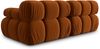 Micadoni Modulares Sofa Bellis 2-Sitzer Samt Bluvel Terrakotta Bild 4