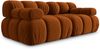 Micadoni Modulares Sofa Bellis 2-Sitzer Samt Bluvel Terrakotta Bild 2