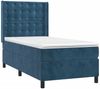 vidaXL Boxspringbett mit Matratze & LED Dunkelblau 90x200 cm Samt 3139785 Bild 3