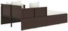 vidaXL Sonnenliege mit Kissen Braun 182x118x63 cm Poly Rattan 362266 Bild 5