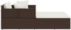 vidaXL Sonnenliege mit Kissen Braun 182x118x63 cm Poly Rattan 362266 Bild 4