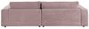 KAWOLA Sofa MADELINE Ecksofa Cord rosa Longchair rechts 85 x 190 x 270 cm Bild 4