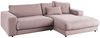 KAWOLA Sofa MADELINE Ecksofa Cord rosa Longchair rechts 85 x 190 x 270 cm Bild 5