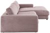 KAWOLA Sofa MADELINE Ecksofa Cord rosa Longchair rechts 85 x 190 x 270 cm Bild 3
