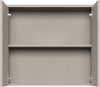 Badplaats Spiegelschrank Toledo 80 x 20 x 60 cm – Beige – Badezimmerschrank mit 2 Spiegeltüren Bild 2