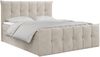 Boxspringbett, mit Fußteil, 2 Bettkästen - PREMIUM-11 - 180x200cm - Beige Stoff - H4 Bild 3