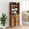 vidaXL Highboard Altholz 69,5 x 34 x 180 cm Holzwerkstoff 3415733 Bild 4
