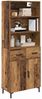 vidaXL Highboard Altholz 69,5 x 34 x 180 cm Holzwerkstoff 3415733 Bild 3