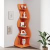 Tribesigns Eckregal 5-stöckiges Bücherregal mit geschwungener Form, Pflanzenregal, Etagere Bild 5