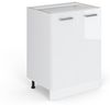Küchenunterschrank R-Line Weiß Hochglanz 60 cm ohne Arbeitsplatte Vicco Bild 4