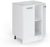 Küchenunterschrank R-Line Weiß Hochglanz 60 cm ohne Arbeitsplatte Vicco Bild 3