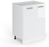 Küchenunterschrank R-Line Weiß Hochglanz 60 cm ohne Arbeitsplatte Vicco Bild 5