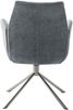 2er Set Sesselstuhl Diveria, 360° drehbar - Olive / Edelstahl Bild 4