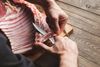 Filetiermesser Ausbeinmesser Extrem Scharf Stechmesser Unikater Holzgriff Messer Bild 5