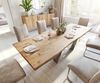 Esstisch Edge 240x100 Akazie Natur Spider Flachstahl Edelstahl Live-Edge Bild 4