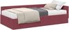 vidaXL Eckbettgestell mit Matratze Sonstiges 2 pcs Rot Stoff 3393592 Bild 2