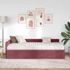 vidaXL Eckbettgestell mit Matratze Sonstiges 2 pcs Rot Stoff 3393592 Bild 3