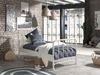 Metallbett Kay 97x206x110 Einzelbett Metall Weiß matt Bild 3